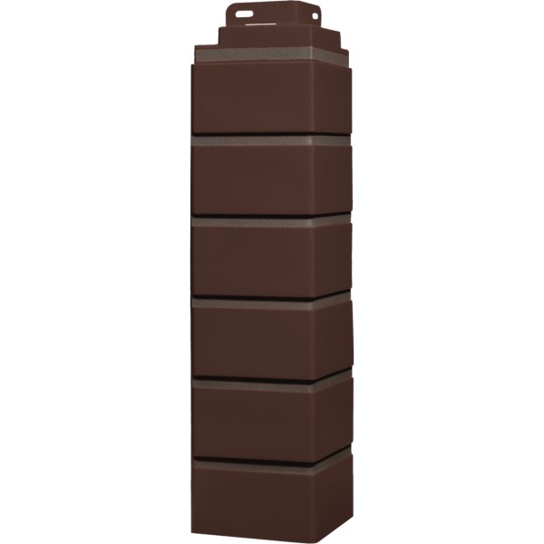 Угол Фасайдинг Серия «Кирпич клинкерный» Жженный купить в Сочи