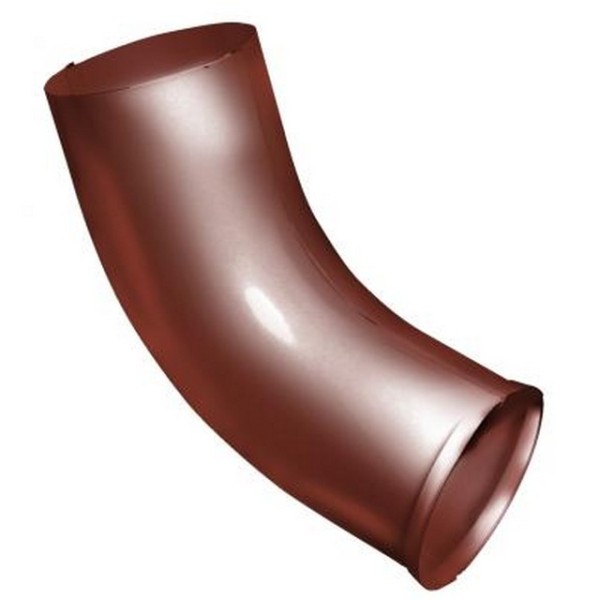 Водосток Grand Line 125x90 – Колено сливное RAL 8004 купить в Сочи