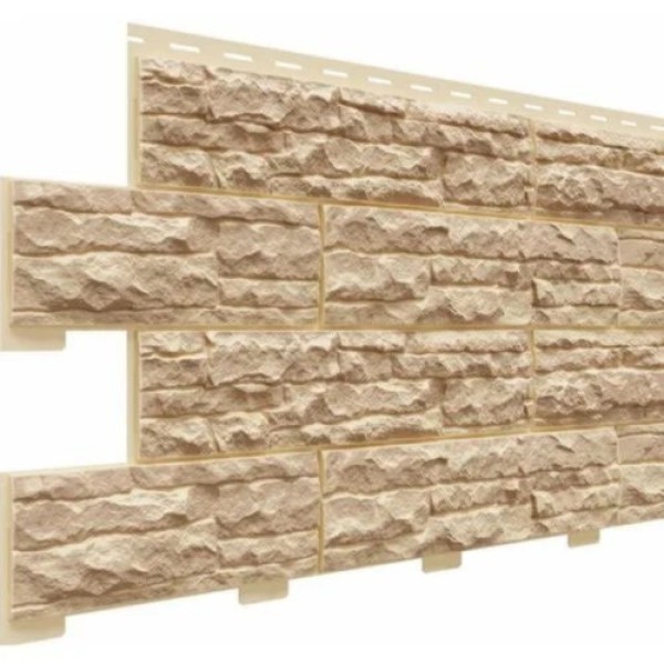 Фасадная панель Доломит Скалистый риф Люкс Карамель купить в Сочи