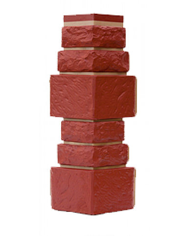 Угол T-Сайдинг-Дикий Камень Бордовый купить в Сочи