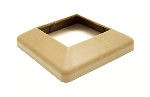 Крышка нижняя ПВХ для столба Deckart 100х100 Орех купить в Сочи