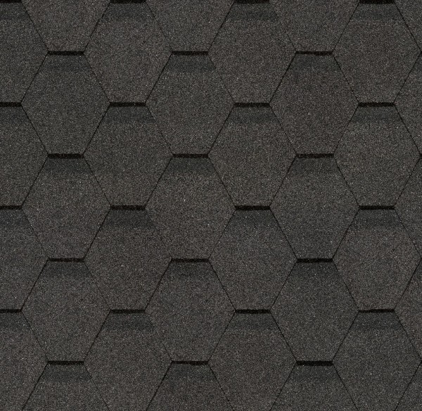 Гибкая черепица Docke, коллекция Шестигранник Серый купить в Сочи