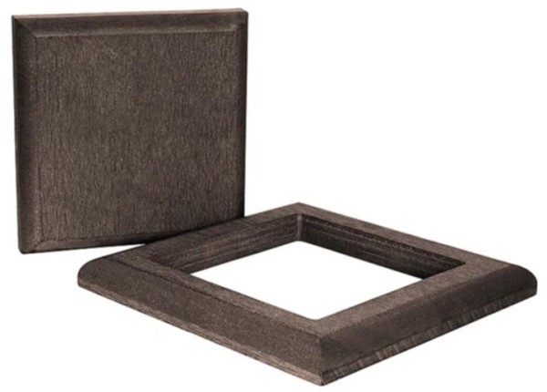 Комплект крышка и юбка ДПК для столба Polivan DENPASAR темно-коричневый купить в Сочи