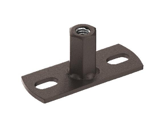 Водосток Aquasistem, Система 125x90 - Держатель для хомута под метиза RR 32 Тёмно-коричневый matt купить в Сочи