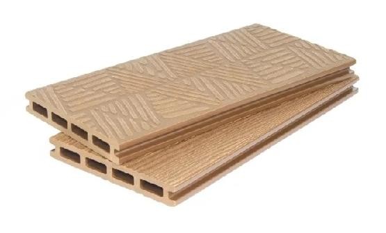 Террасная доска ДПК POLIVAN GROUP 3D+3D NEW пустотелая двухсторонняя DENPASAR Песочный купить в Сочи