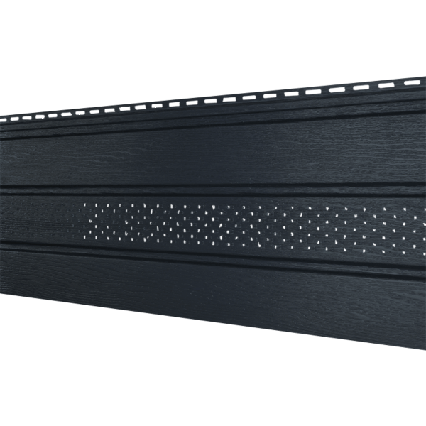 Софит Ю-Пласт Классический, перфорация по центру графит купить в Сочи