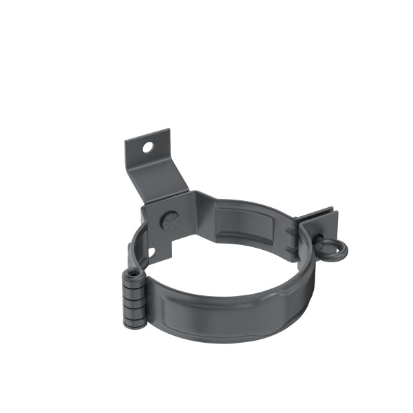 Водосток Aquasistem, система 150x100 - Декоративный хомут трубы под дерево с комплектом крепления RR 23 Маренго купить в Сочи