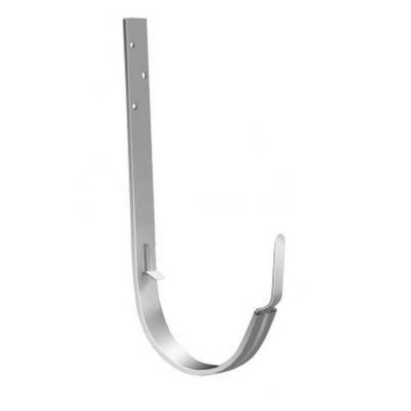 Водосток Grand Line 125x90 – Кронштейн длинный RAL 9003 купить в Сочи