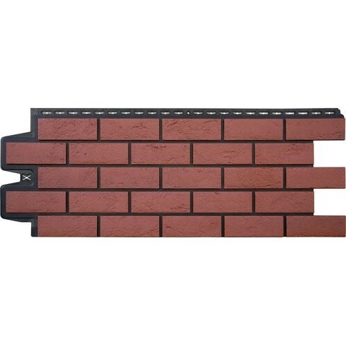 Фасадная панель Grand Line Состаренный кирпич Элит корица (махагон), ШОВ черный купить в Сочи