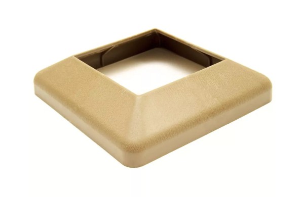 Крышка нижняя ПВХ для столба Deckart 125х125 Орех купить в Сочи