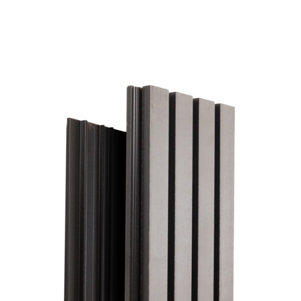 Фасадная доска Ecodecking Техно реечная 200х26х3000 Серый купить в Сочи