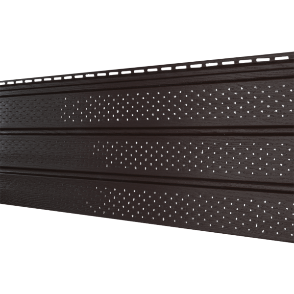 Софит Ю-Пласт Классический, бс полной перфорацией коричневый купить в Сочи