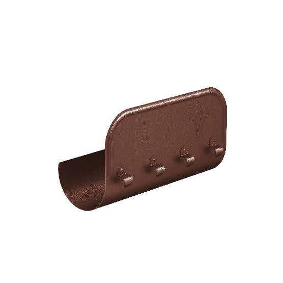 Водосток Aquasistem, Система 125x90 - Ограничитель перелива прямой RAL 8017 Коричневый matt купить в Сочи