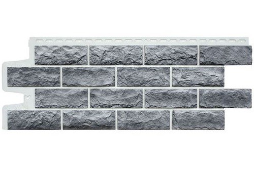 Фасадные панели Grand Line Колотый Камень Гранит, Шов белый купить в Сочи