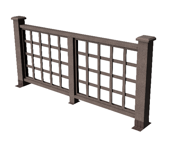 Ограждения декоративное ДПК GRINDERDECO Дувр венге купить в Сочи