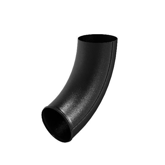 Водосток Aquasistem, система 125x90 - Отвод трубы RAL 9005 Чёрный купить в Сочи