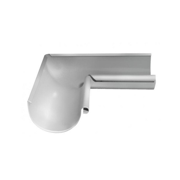 Водосток Grand Line 125x90 – Угол внутренний 90° RAL 9003 купить в Сочи