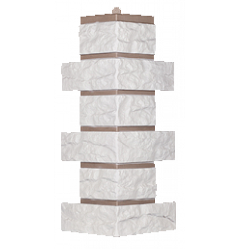 Угол T-Сайдинг-Кирпич Лондон Брик Белый купить в Сочи