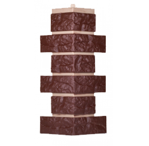 Угол T-Сайдинг-Кирпич Лондон Брик Коричневый купить в Сочи