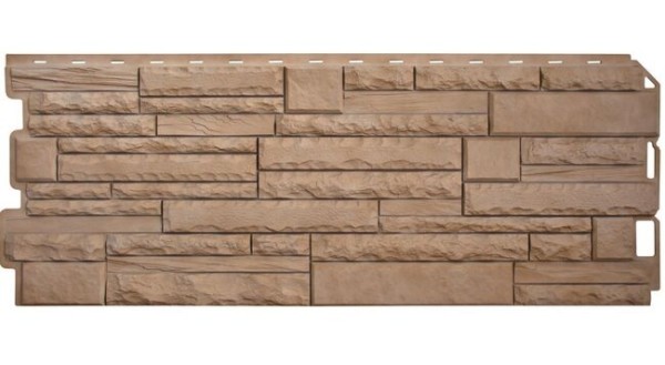 Фасадная панель Альта-Профиль Скалистый камень ЭКО Бежевый купить в Сочи