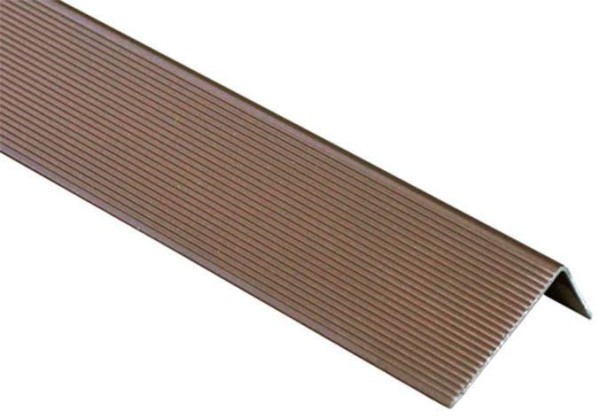 Угол завершающий алюминиевый KRONEX 51,5x30x3000 мм. коричневый купить в Сочи