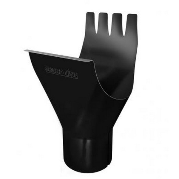 Водосток Grand Line 125x90 – Воронка желоба RAL 9005 купить в Сочи