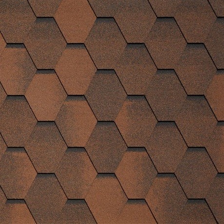 Гибкая черепица Tegola VENETO marrone 423 купить в Сочи