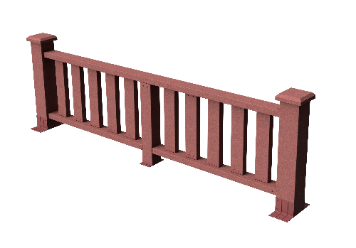 Ограждения декоративное ДПК GRINDERDECO  Эрес мербау купить в Сочи