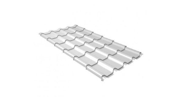 Металлочерепица камея 0,5 Satin RAL 9003 сигнальный белый купить в Сочи