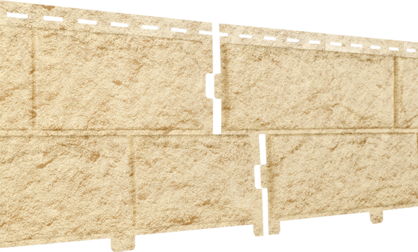 Фасадная панель Ю-Пласт Стоун-хаус камень золотистый (двойной замок) купить в Сочи