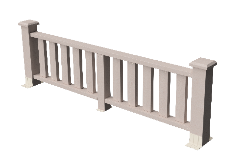 Ограждения декоративное ДПК GRINDERDECO Эрес выбеленый дуб купить в Сочи