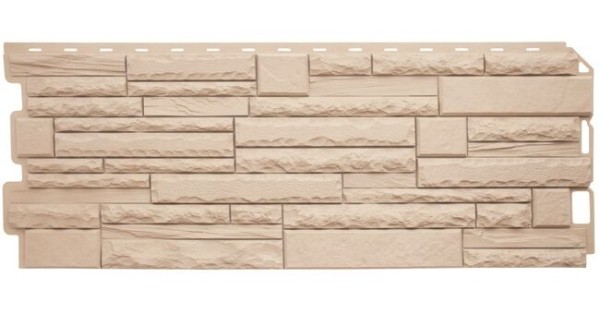 Фасадная панель Альта-Профиль Скалистый камень ЭКО Кремовый купить в Сочи