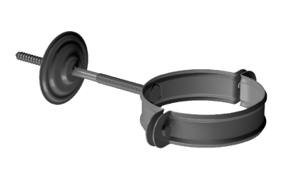 Хомут трубы D90 Döcke STAL PREMIUM Графит, (RAL 7024)