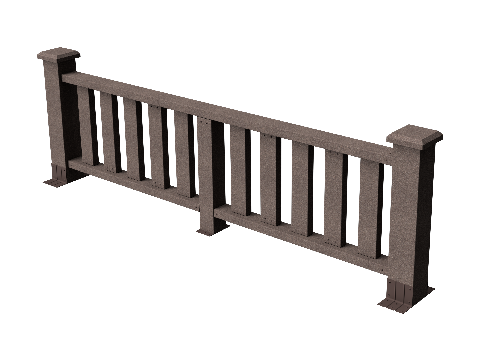 Ограждения декоративное ДПК GRINDERDECO Эрес венге купить в Сочи