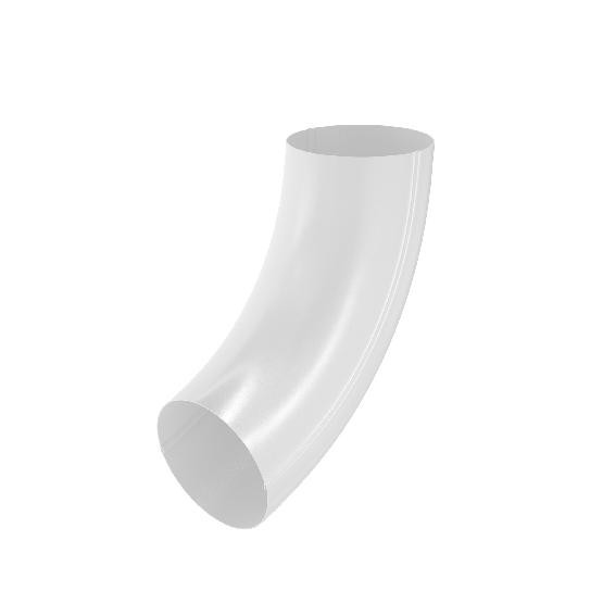 Водосток Aquasistem, система 125x90 - Колено трубы RR 20 Белый купить в Сочи