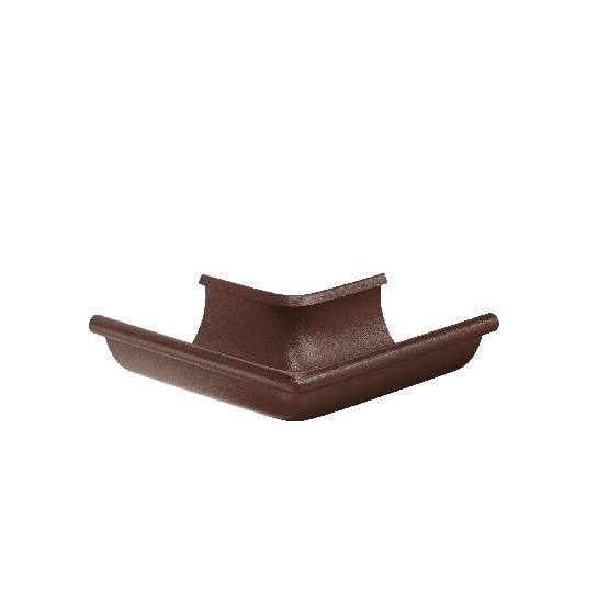 Водосток Aquasistem, Система 125x90 - Угол желоба, наружный 90° RAL 8017 Коричневый matt купить в Сочи