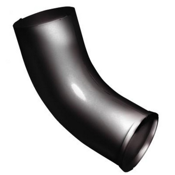 Водосток Grand Line 125x90 – Колено сливное RAL 9005 купить в Сочи