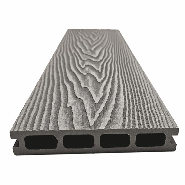 Террасная доская ДПК NanoWood Double 3D Серый купить в Сочи