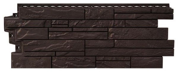 Фасадная панель Grand Line Скала Стандарт Шоколадный (коричневый) купить в Сочи