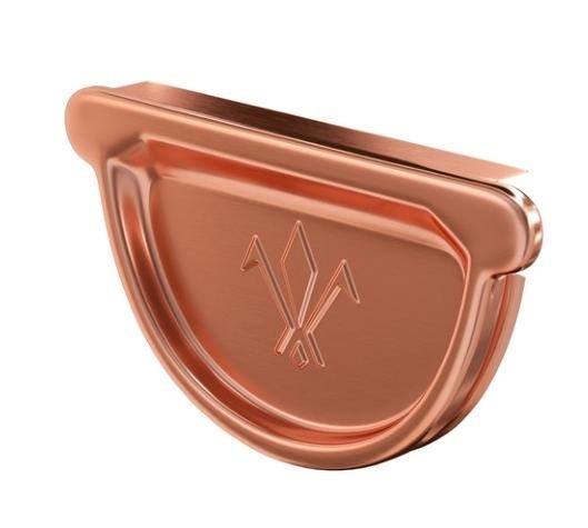 Водосток Aquasistem, система 150/100 - Заглушка желоба универсальная медная купить в Сочи