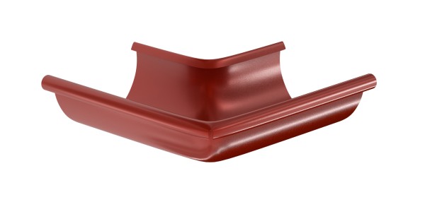 Водосток Aquasistem, система 150x100 - Угол желоба, наружный 90° RR 29 Бургундский купить в Сочи