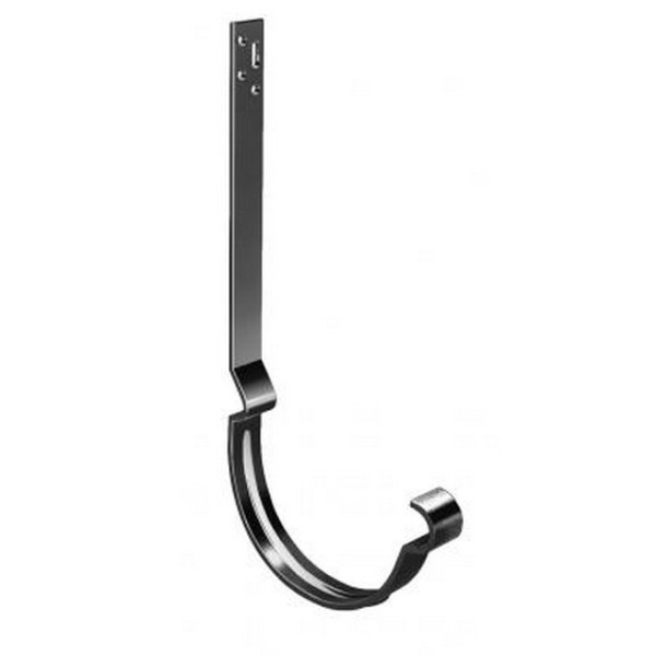 Водосток Grand Line 125x90 – Кронштейн длинный полоса RAL 9005 купить в Сочи