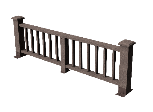 Ограждения декоративное ДПК GRINDERDECO Троя венге купить в Сочи