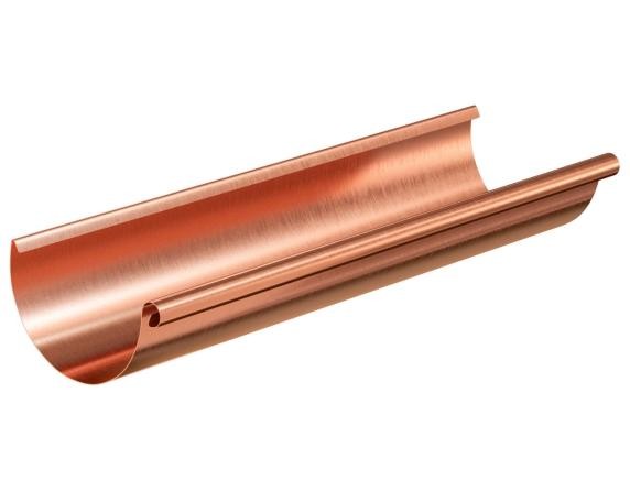 Водосток Aquasistem, система 150/100 - Желоб водосточный медный 3 метра купить в Сочи