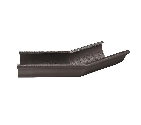 Водосток Aquasistem, Система 125x90 - Угол желоба, наружный 135° RR 32 Тёмно-коричневый matt купить в Сочи