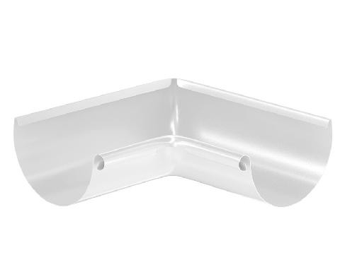 Водосток Aquasistem, система 125x90 - Угол желоба, внутренний 90° RR 20 Белый купить в Сочи