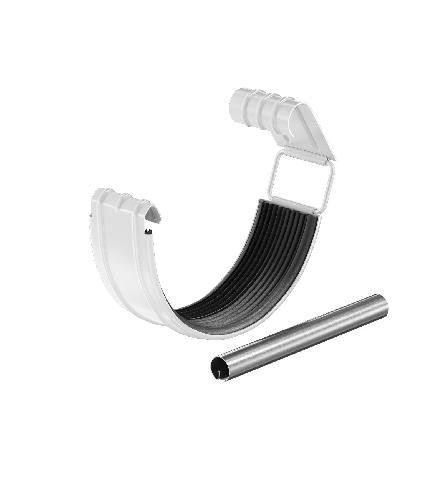 Водосток Aquasistem, система 150/100 - Соединитель желоба с резиновым уплотнителем RAL 9003 Белый купить в Сочи