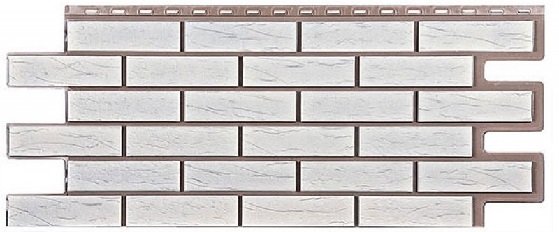 Фасадная панель T-Сайдинг-Кирпич Саман Белый купить в Сочи