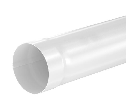 Водосток Aquasistem, система 150/100 - Труба водосточная 1.00м RAL 9003 Белый купить в Сочи