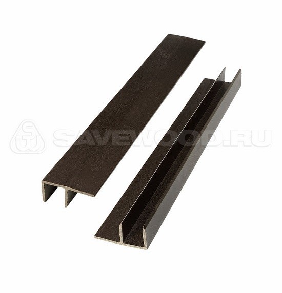 F-профиль ДПК Savewood – Тёмно-коричневый купить в Сочи